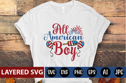 All American Boy SVG cute file SVG Blessedprint 