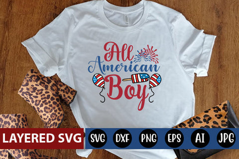 All American Boy SVG cute file SVG Blessedprint 