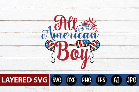 All American Boy SVG cute file SVG Blessedprint 