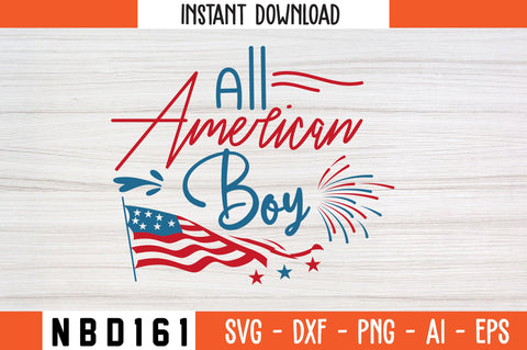 All American boy Svg Design SVG Nbd161 
