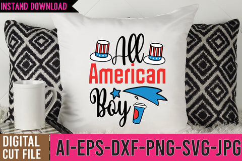 All American Boy SVG Design,All American Boy SVG Cut Files SVG BlackCatsMedia 