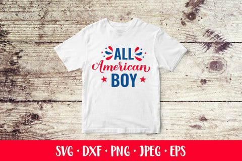 All American Boy SVG. Funny Patriotic quote. Fourth of July SVG LaBelezoka 