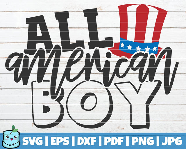 All American Boy SVG MintyMarshmallows 