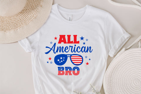 All American Bro SVG, 4th of July SVG, Bro SVG, July 4th svg, America svg, Sunglasses svg, Independence Day svg, png dxf SVG Fauz 