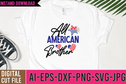 All American Brother SVG Cut File SVG BlackCatsMedia 