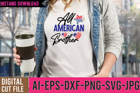 All American Brother SVG Cut File SVG BlackCatsMedia 