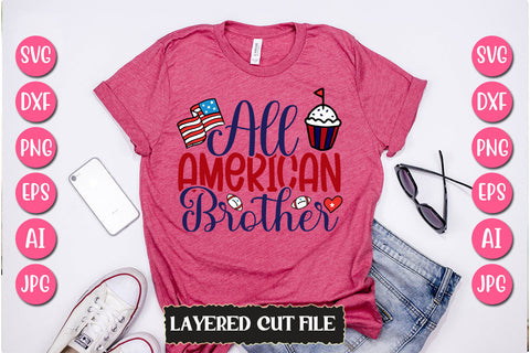 All American Brother SVG Cut File SVG Newmockups 