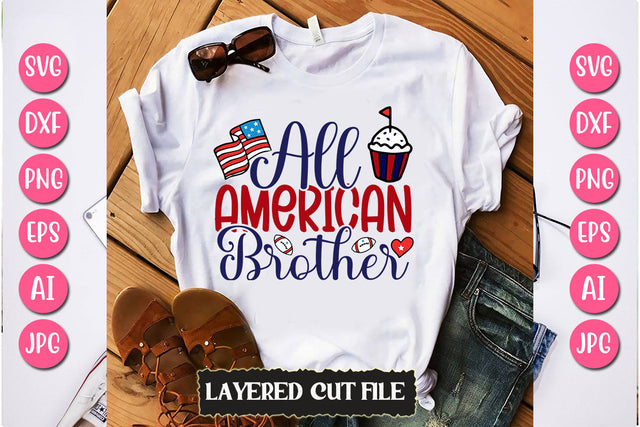 All American Brother SVG Cut File SVG Newmockups 