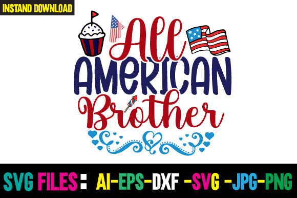 All American Brother SVG Cut File SVG Newmockups 