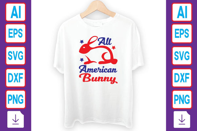 All American Bunny SVG Craftlabsvg24 