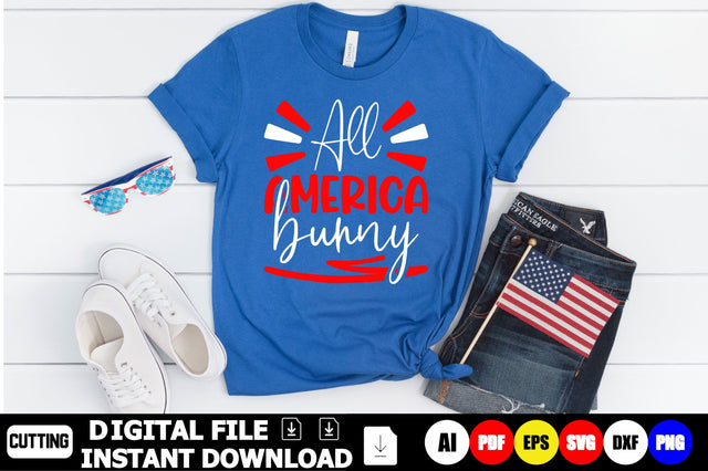 All American Bunny SVG Shahin alam 