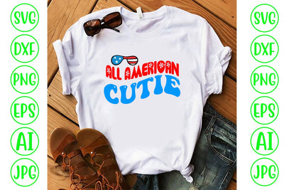 All American Cutie Retro SVG SVG Syaman 