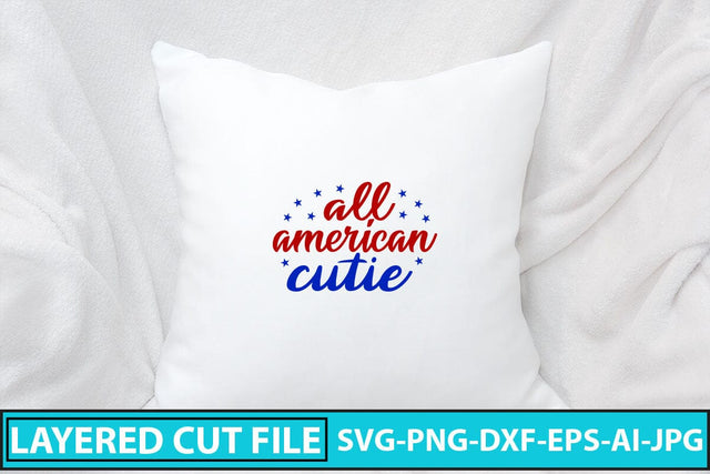 All American Cutie SVG Cut File SVG Syaman 
