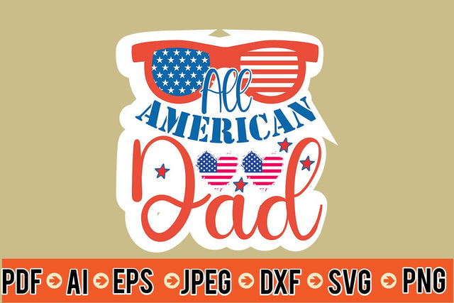 All American Dad Sticker SVG SVG MStudio 