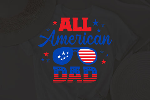 All American Dad SVG, 4th of July SVG, Dad SVG, July 4th svg, America svg, Sunglasses svg, Independence Day svg, png dxf SVG Fauz 