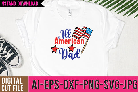 All American Dad SVG Cut File SVG BlackCatsMedia 