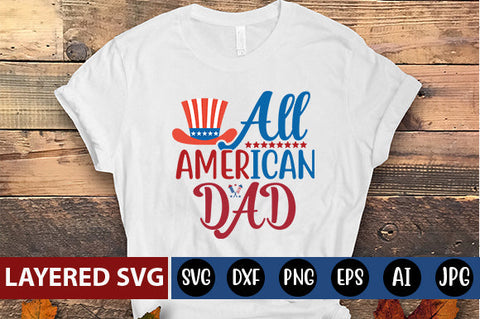 All American dad SVG cute file SVG Blessedprint 