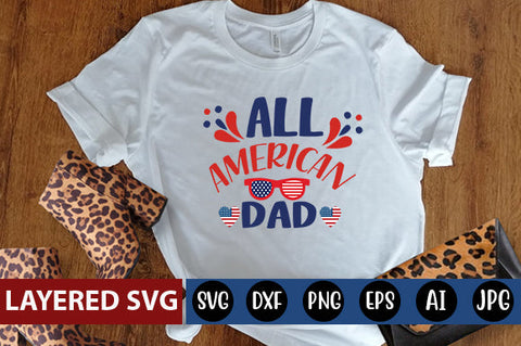 All American Dad SVG cute file SVG Blessedprint 