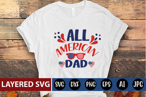 All American Dad SVG cute file SVG Blessedprint 