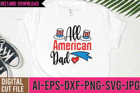 All American Dad SVG Design,All American Dad SVG Cut File SVG BlackCatsMedia 