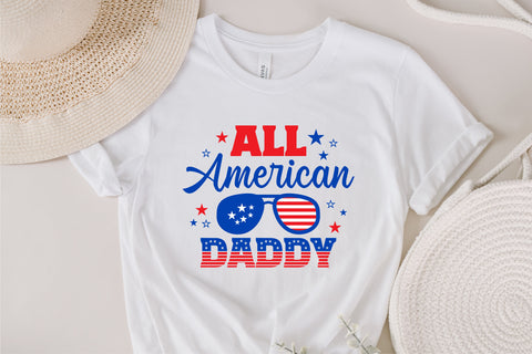 All American Daddy SVG, 4th of July SVG, Daddy SVG, July 4th svg, America svg, Sunglasses svg, Independence Day svg, png dxf SVG Fauz 