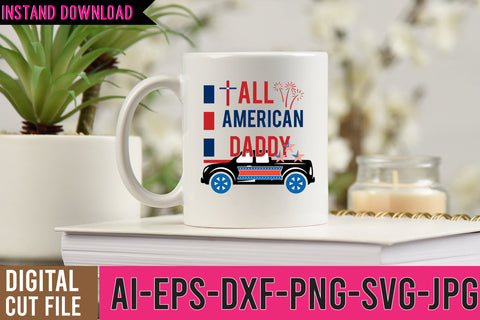 All American Daddy SVG Cut File SVG BlackCatsMedia 