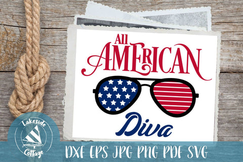 All American Diva SVG Lakeside Cottage Arts 