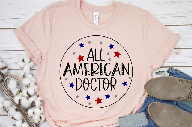 All American Doctor SVG | Fourth Of July Design | Independence Day SVG RedFoxDesignsUS 