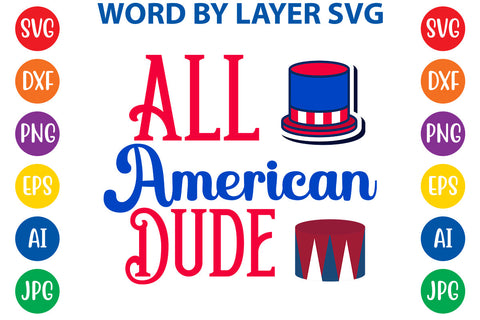All American Dude , 4th Of July SVG Cut File SVG Rafiqul20606 