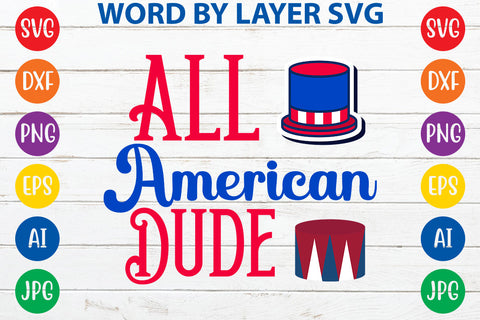 All American Dude , 4th Of July SVG Cut File SVG Rafiqul20606 