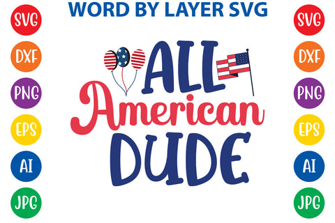 All American Dude, 4th Of July SVG Design SVG Rafiqul20606 