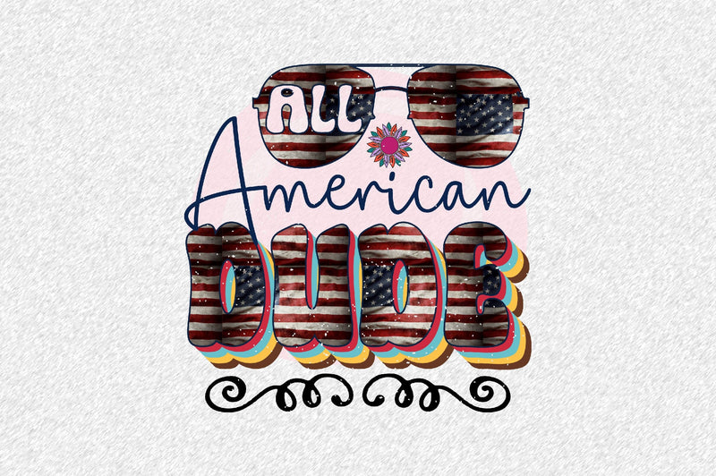 all american dude Sublimation SVGArt 