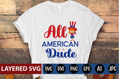 All American Dude SVG Blessedprint 