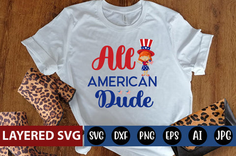 All American Dude SVG Blessedprint 