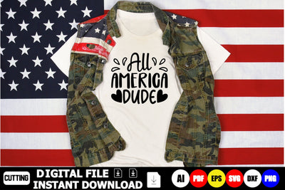 All American Dude SVG Shahin alam 