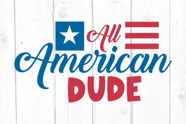 All American Dude Svg SVG cricutfilesmg 