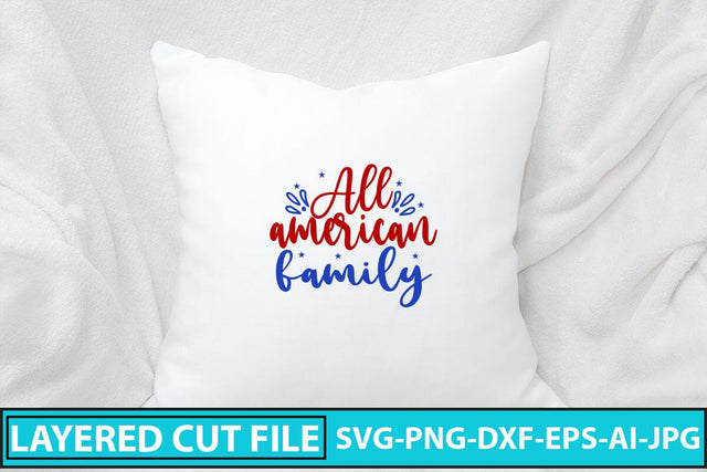 All American Family SVG Cut File SVG Syaman 