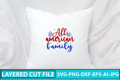 All American Family SVG Cut File SVG Syaman 