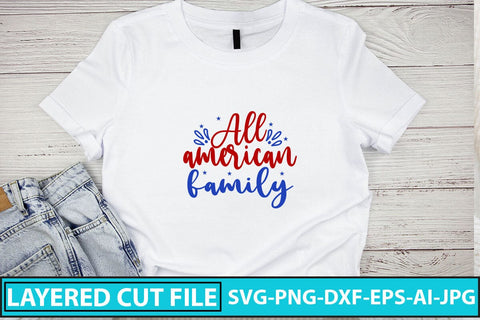 All American Family SVG Cut File SVG Syaman 