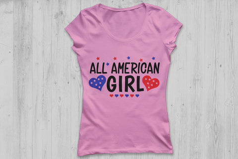 All American Girl| 4th of July SVG Cutting Files SVG CosmosFineArt 