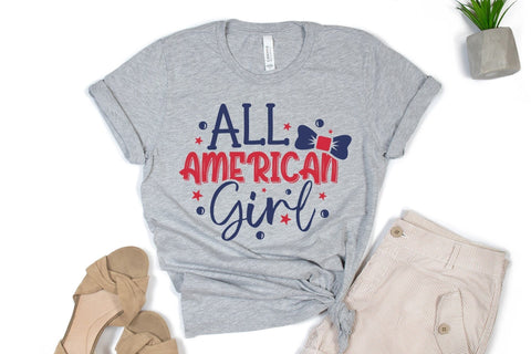 All American Girl, July 4th, Patriotic Quotes SVG SVG CraftLabSVG 