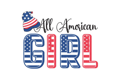 All American Girl Sublimation Creativeart88 