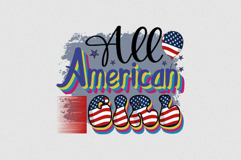 All American Girl Sublimation SVGArt 