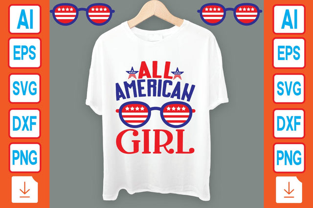 All American Girl SVG Craftlabsvg24 
