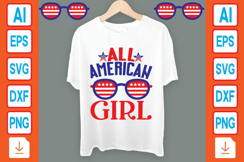 All American Girl SVG Craftlabsvg24 
