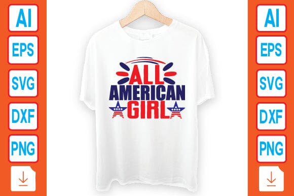 All American Girl SVG Craftlabsvg24 