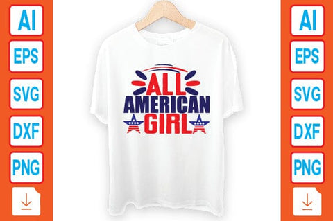 All American Girl SVG Craftlabsvg24 
