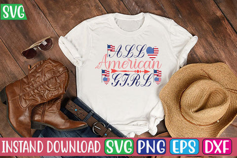 All American Girl SVG Cut File SVG Studio Innate 