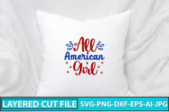 All American Girl SVG Cut File SVG Syaman 