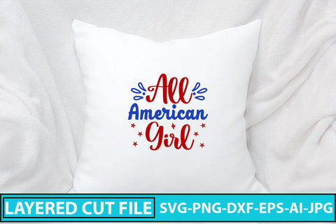 All American Girl SVG Cut File SVG Syaman 
